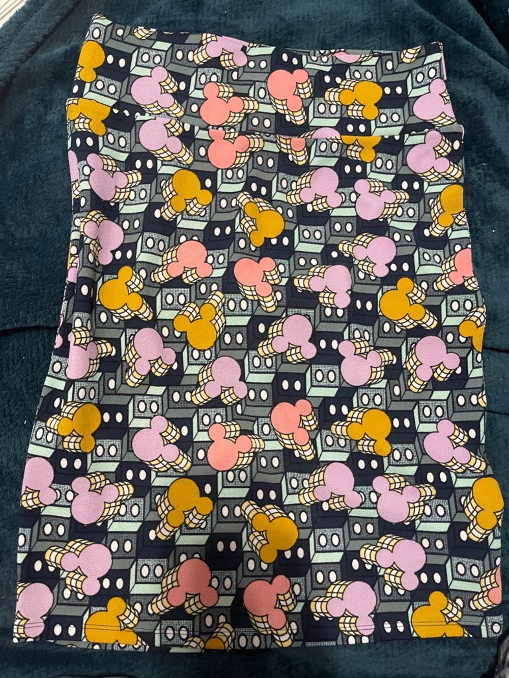 LuLaRoe Black, Pink, Purple, mint green Disney skirt